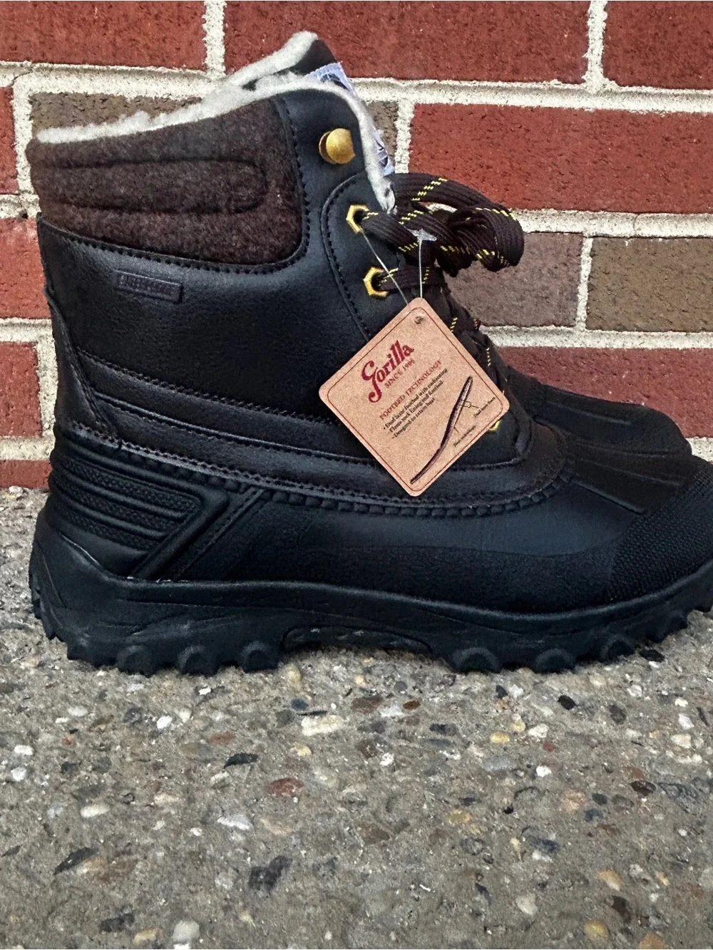 Gorilla “brutally strong” waterproof boots Men’s US 8.5